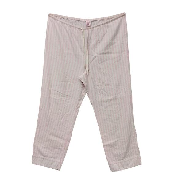 Victoria's Secret Heritage Pajama Set Size XL Pink and White Shirt and Pants - Picture 5 of 14